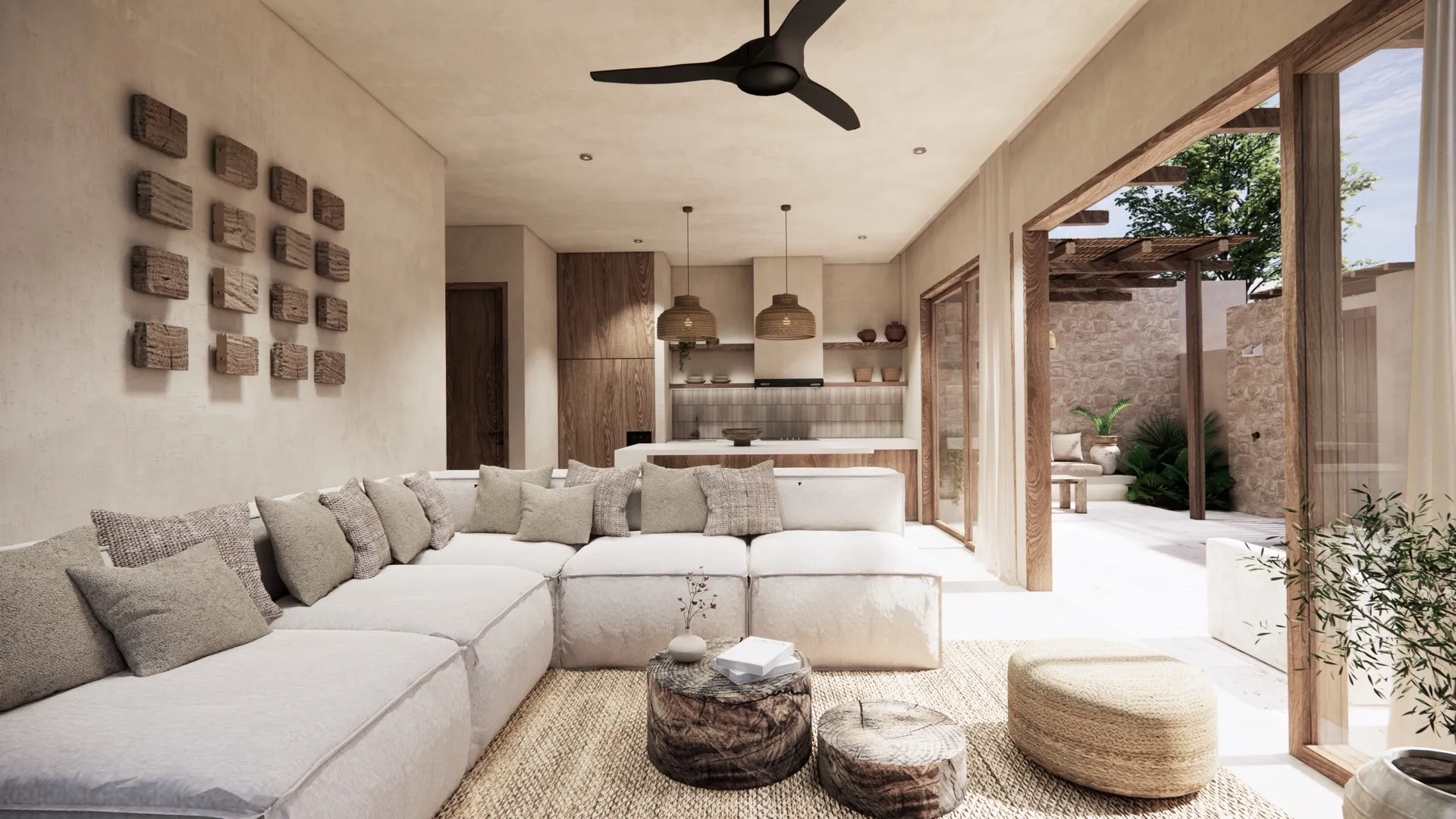Double villa living area alternate